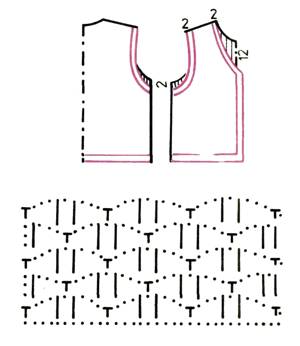Схема вязания крючком жилета